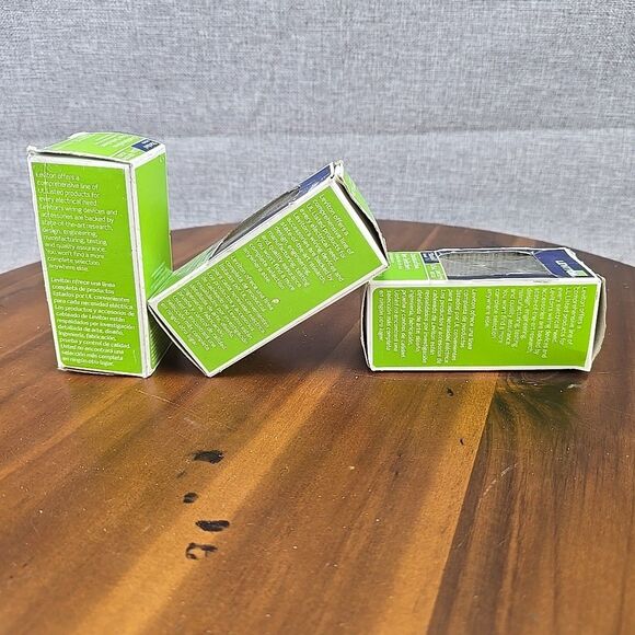 Leviton 1-Pole 2 Toggle Switch Light Almond Set Of 3 15A 277V 05224-2TS - Picture 2 of 6